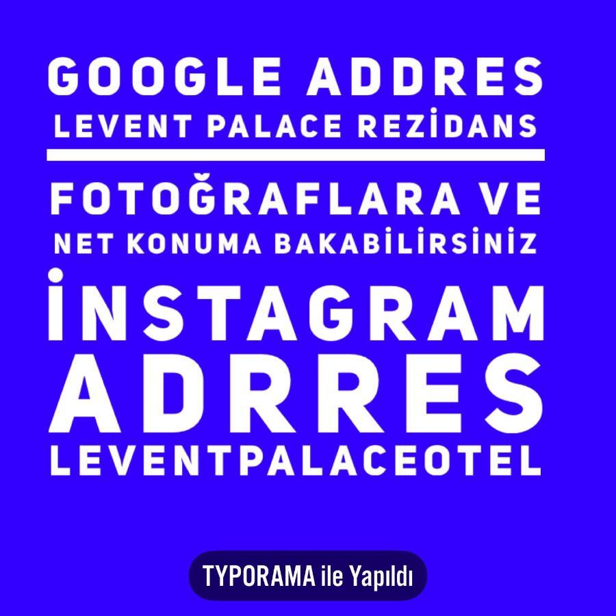 Levent Palace Otel Stdyo Κωνσταντινούπολη Εξωτερικό φωτογραφία